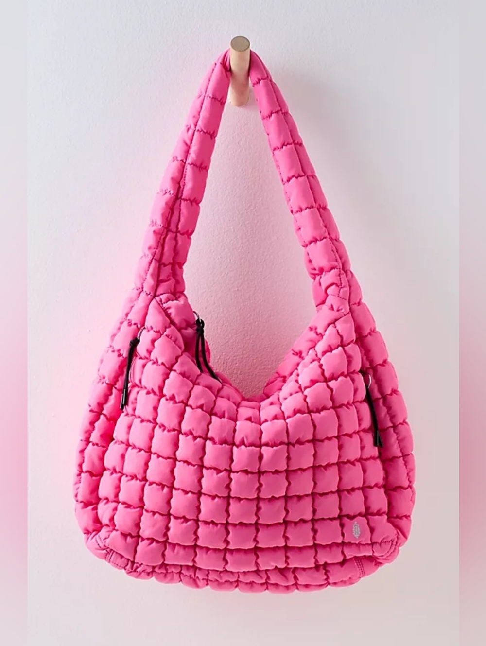 FP Movement Quilted Carryall Bag In Bubblegum Pink - Picture 3 of 4